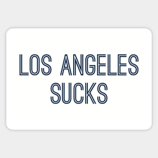 Los Angeles Sucks (Navy Text) Sticker